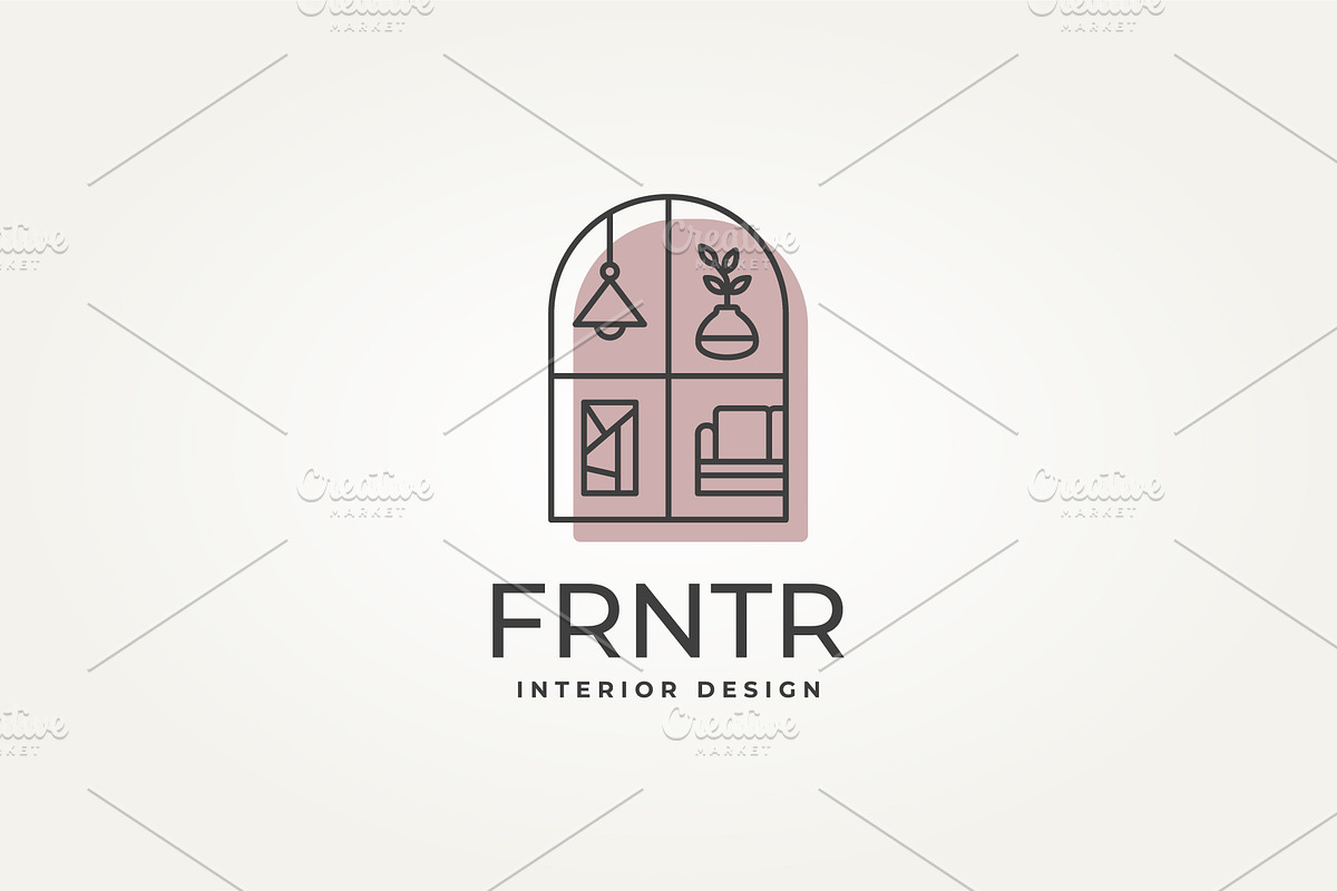 furniture interior design icon logo, a Branding & Logo Template by Blazybone