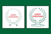 Happy Christmas Wreath Design, a Decorative Illustration by Lakhan1998 (Thumbnail 5 of 6)