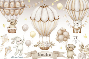 Teddy bear neutral gender clipart.
