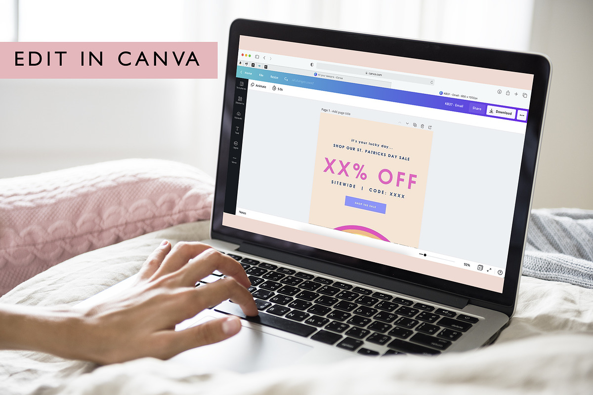St. Patricks Day Sale Email Template, an Email Template by KikiBunnyCreative (Photo 5 of 7)