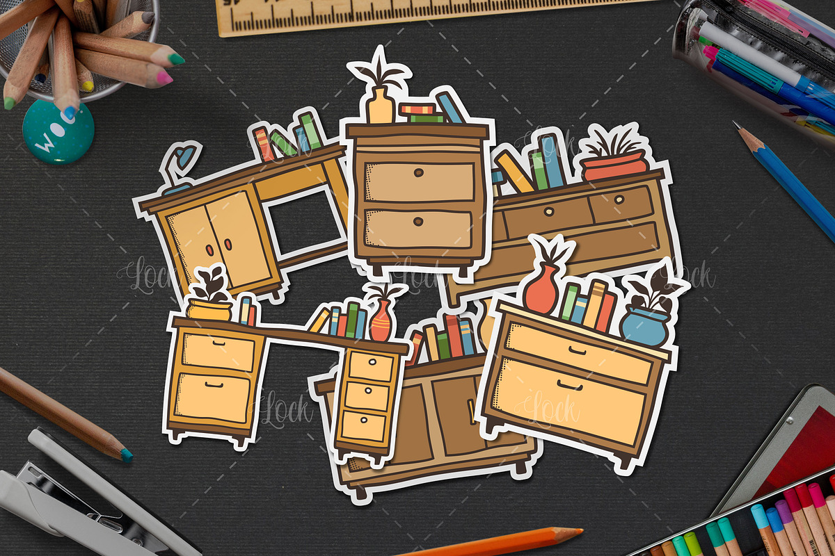 Set of cabinet design, a Graphic by Allmostudio (Photo 3 of 4)