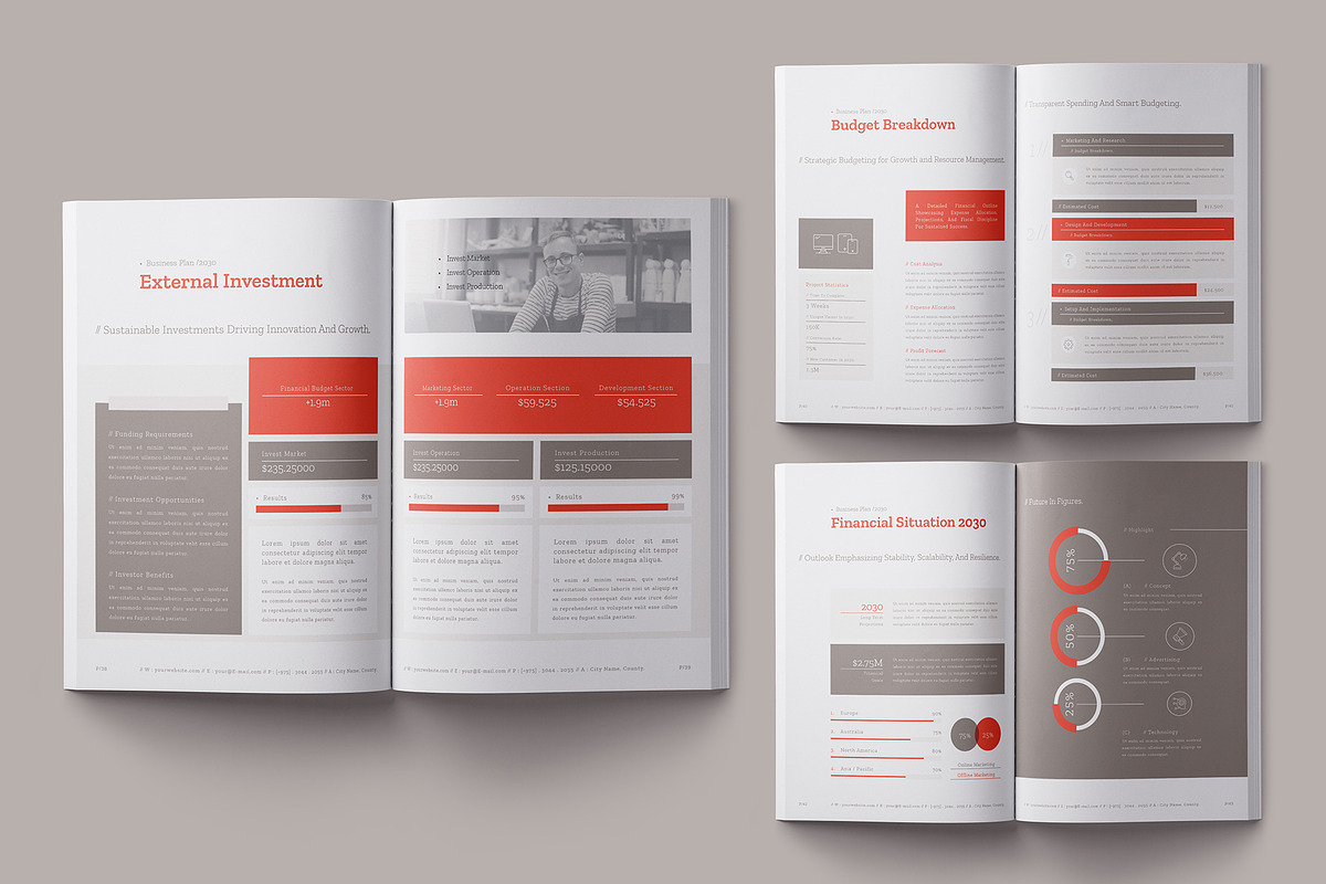 Business Plan Template, a Brochure Template by Designsoul14 (Photo 12 of 14)