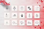 150 Hand Drawn Elements -Wedding-, a Decorative Illustration by Michael Rayback Design (Thumbnail 3 of 11)