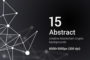 15 Blockchain Backgrounds Set 4