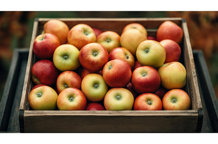 Wooden crate filled with fresh, ripe, an Animal Photo by Sergey Kotenev