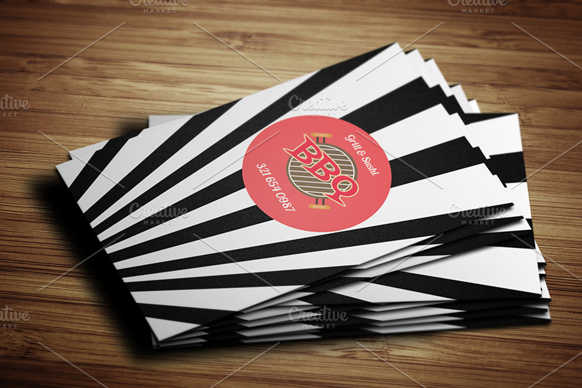 Creative BBQ Business Card, a Business Card Template by Awns Creators (Photo 4 of 4)