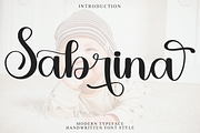 Sabrina, a Handwritten Font by FreshTypeINK (Thumbnail 1 of 8)