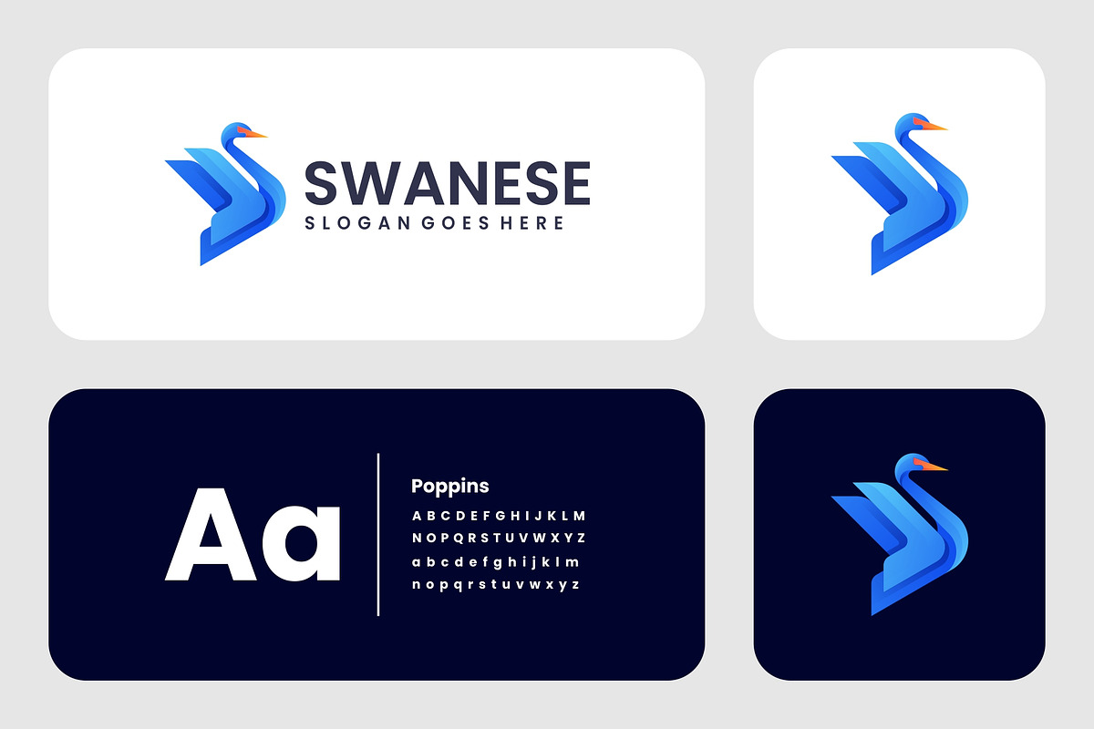 Gradient Modern Swan Logo Design, a Branding & Logo Template by Artnivora.Std (Photo 4 of 4)
