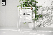 Metal A-Frame Sign Stand Mockup, an Advertising Mockup by SD Mockup (Thumbnail 2 of 4)