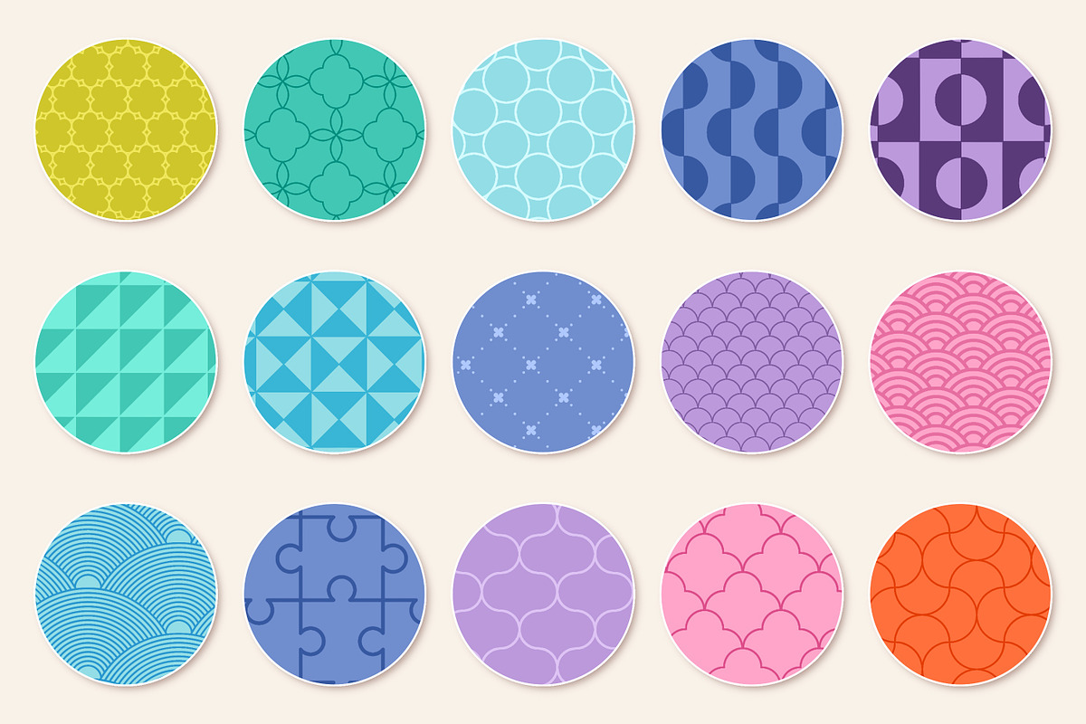 Classic Patterns | Procreate Brushes, a Brush Add-On by The Creative Bix (Photo 3 of 11)