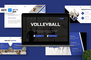 Volleyball - Sport Keynote, a Presentation Template by Deepslide Studio
