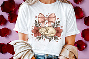 Valentines Day Cat and Coquette Bow, an Illustration by Libby Wishes (Thumbnail 2 of 7)