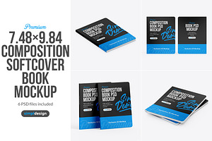 Composition Softcover Book Mockup