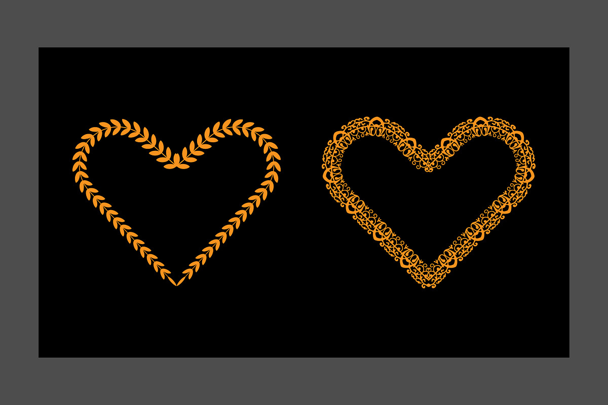 Heart Frame Design Collections, a Decorative Illustration by Lakhan1998 (Photo 4 of 6)