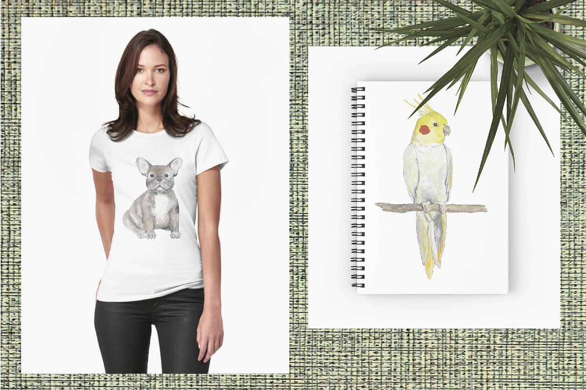 PETS. Watercolor set, an Animal Illustration by digital_essence (Photo 4 of 5)