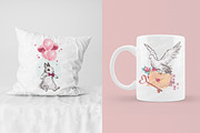 Valentine bunny kit, an Animal Illustration by Funnystore (Thumbnail 2 of 14)