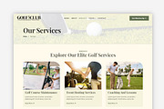 Golf Club WordPress Theme, a WordPress Template by Your Theme Shop (Thumbnail 4 of 9)