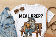 Funny Burger Fries Bench Clipart, a Shirt Mockup by Vector Stall (Thumbnail 5 of 16)