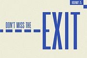 Highway 75 - Condensed Sans-Serif, a Sans Serif Font by Lateral Design (Thumbnail 15 of 16)