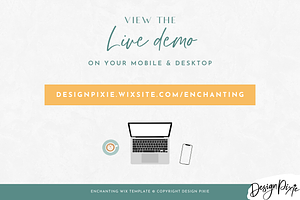 Enchanting Wix Website Template