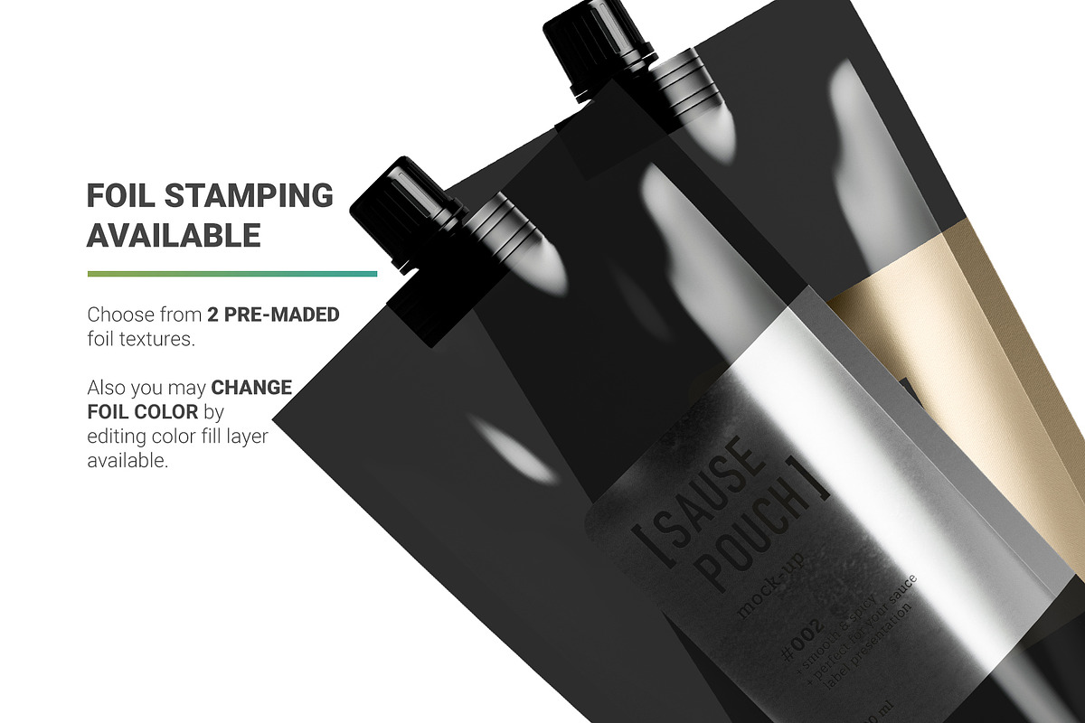 Sauce Doypack Pouch Mockup, a Cups & Container Mockup by AY Mock-Ups (Photo 9 of 13)