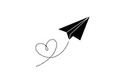 Paper Airplane Heart SVG Bundle, an Illustration by jahid234 (Thumbnail 25 of 31)