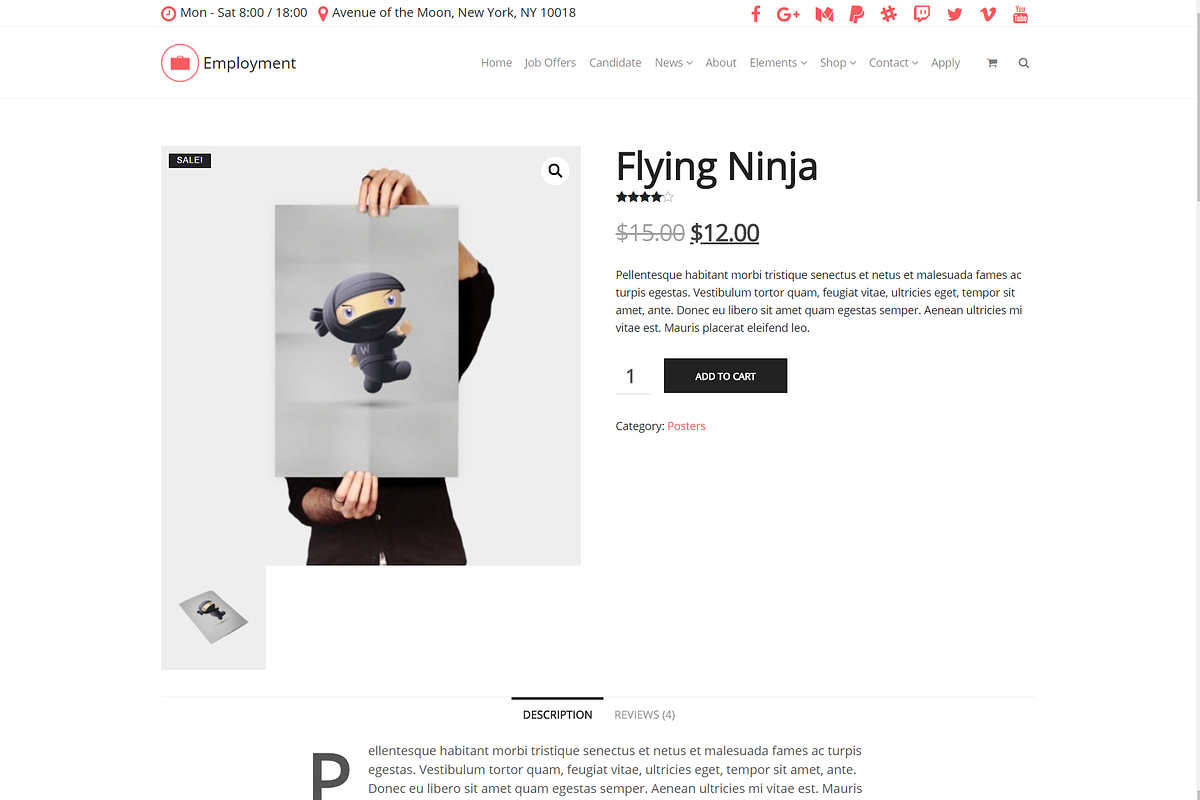 Employment WordPress Theme, a WordPress Template by Visualmodo (Photo 21 of 24)