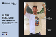 Surf T-Shirt Mockup, a Shirt Mockup by Freeman Studio (Thumbnail 5 of 19)