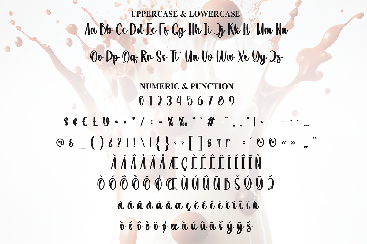 Choco Milk | Script Font, a Handwritten Font by Scratchones (Photo 7 of 8)