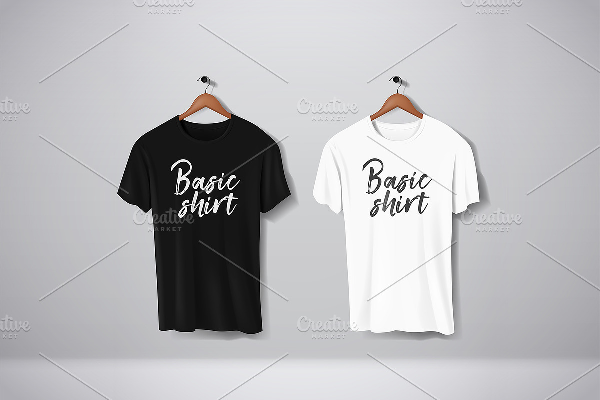 Realistic Basic T-Shirt Templates, a Shirt Mockup by George Rod (Photo 2 of 5)