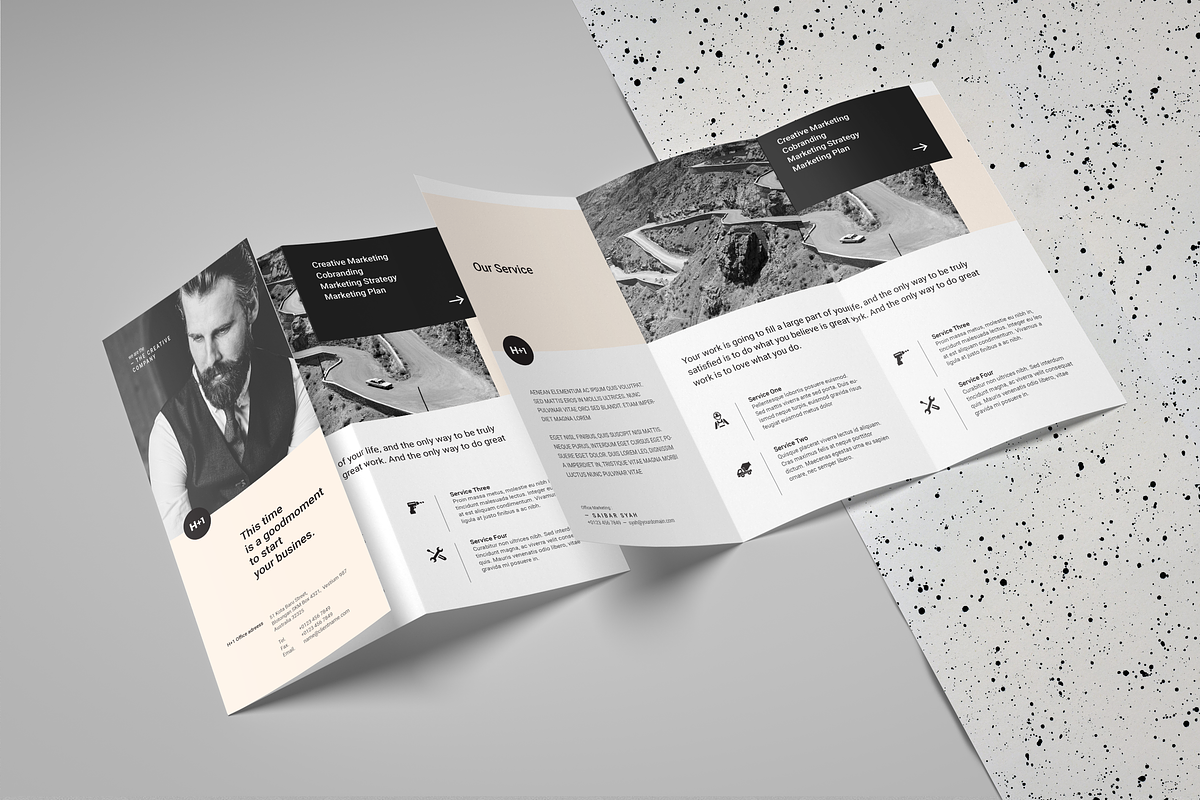Business TriFold Brochure, a Brochure Template by BOXKAYU (Photo 2 of 6)
