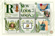 50 Greenery Instagram Canva Template, a Social Media Template by Millusti (Thumbnail 2 of 10)