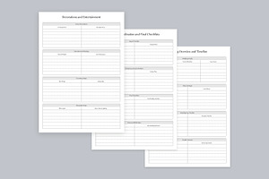 Event Planner Pages Set V-05