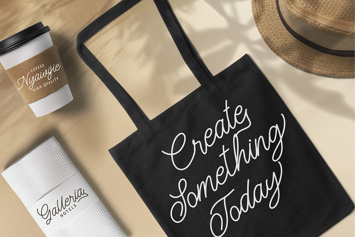 The Gallery - Monoline Script Font preview 2