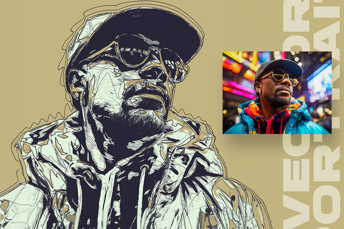 Vector Portrait Photo Effect, an Action Add-On by Amorjesu.com (Photo 14 of 28)