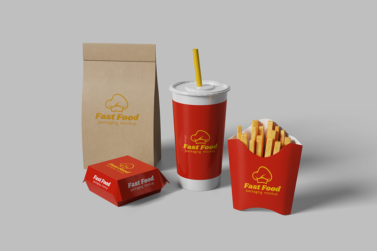 Fast Food Packaging Mockup, a Packaging Mockup by My Code Std (Photo 5 of 6)