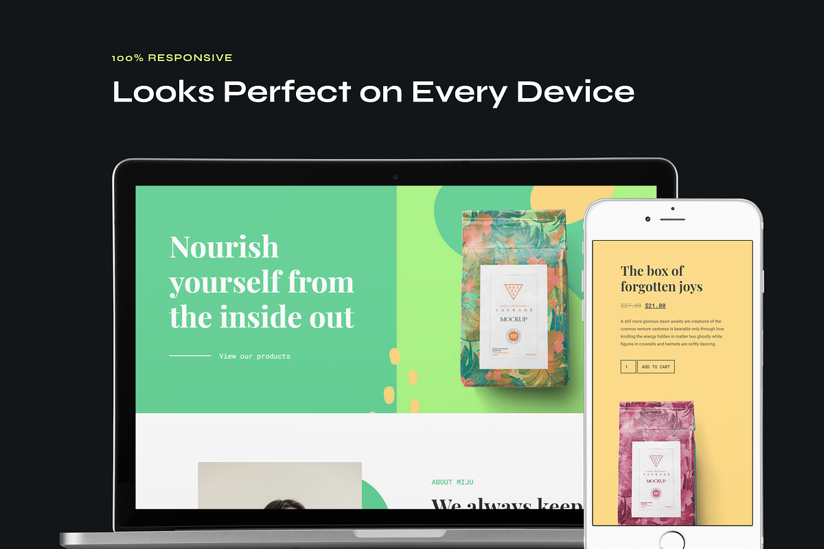 Conscious Shop Website Template Kit, a WordPress Template by Awakened Templates (Photo 2 of 6)