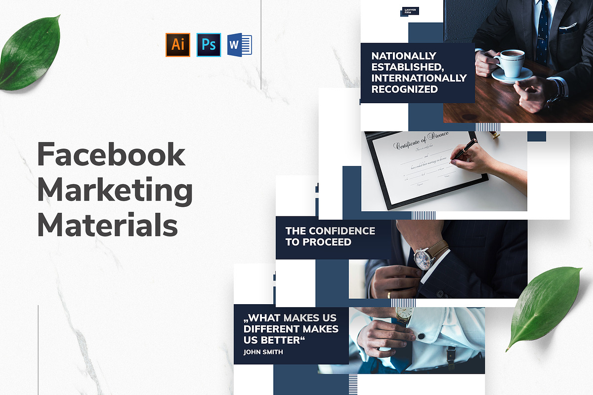 Law Firm Facebook Materials, a Social Media Template by TemplatesNow! (Photo 1 of 7)