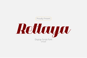 Rettaya - Display Script Typeface