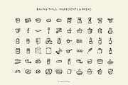 BAKERY line art illustrations, a Food Illustration by Crocus Paperi (Thumbnail 5 of 7)
