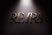 3D Logo Mockup Gold with Spotlight, a Product Mockup by Asylab (Thumbnail 1 of 5)