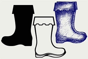 Rubber Boots SVG