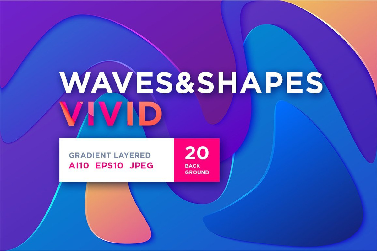 Vivid Gradients Bundle, a Texture Graphic by Olga Ryzychenko (Photo 4 of 5)