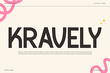 Kravely - Playful Decorative Font