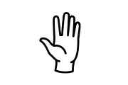 Hand Gesture Vector Icon Bundle, an Illustration by jahid234 (Thumbnail 30 of 52)