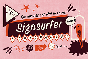 Handwritten signpainter font script