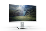 Monitor U2414h Mockup, a Product Mockup by PixelMockup (Thumbnail 4 of 14)