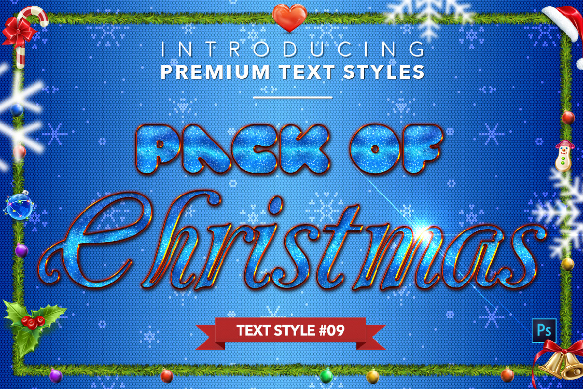 Christmas Pack #2 - Text Styles, a Layer Style Add-On by Jonas Stensgaard (Photo 10 of 23)