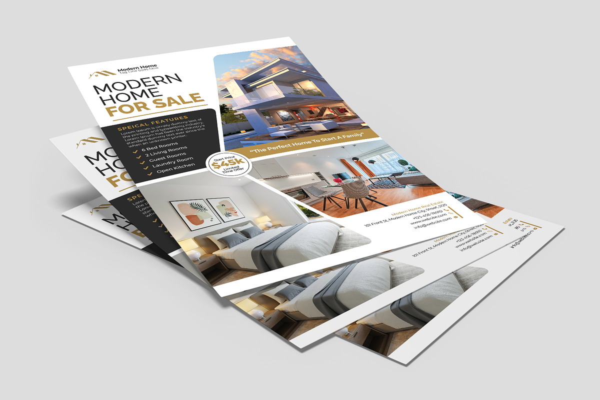 Real Estate Flyer Template, a Flyer Template by Abdul Studio (Photo 4 of 4)