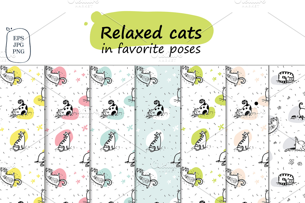 KotoYoga - patterns and prints, an Animal Illustration by Zooza Art (Photo 3 of 6)